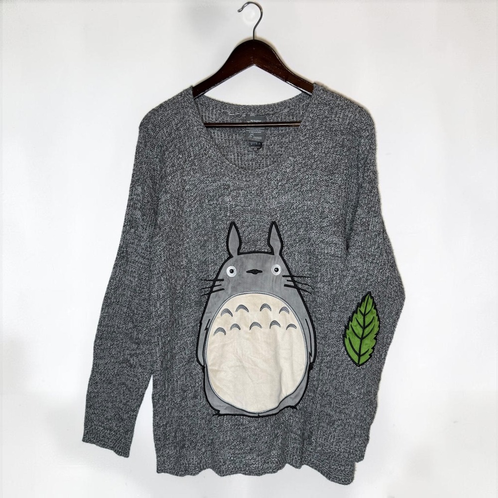 Studio Ghibli My Neighbor Totoro Elbow Patch Sweater Her Universe size Large